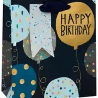 Medium Gift Bag - Blue Balloons