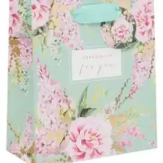 Medium Bag -  Sd Peonies/Foxglove