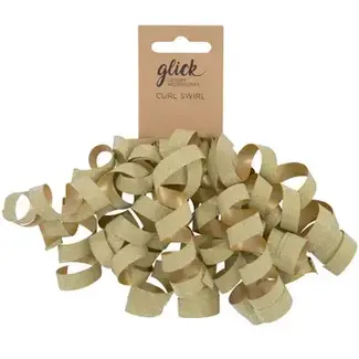 Curl Swirl Gold Glitter