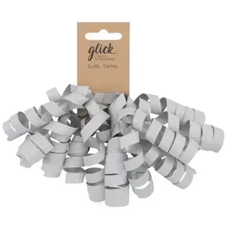 Curl Swirl Silver Glitter
