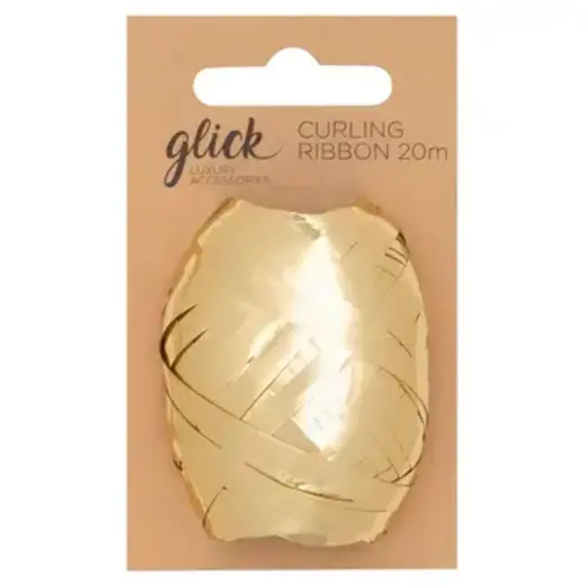 Curling Metallic Gold