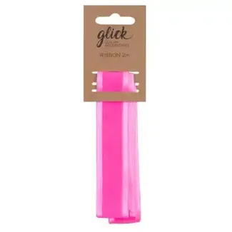 Ribbon Satin Edge Neon Pink