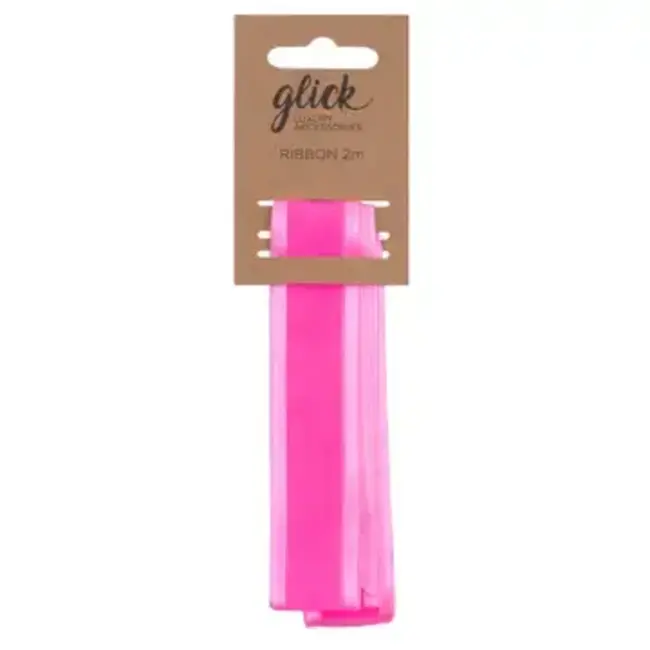 Ribbon Satin Edge Neon Pink