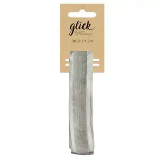 Ribbon Satin Edge Silver