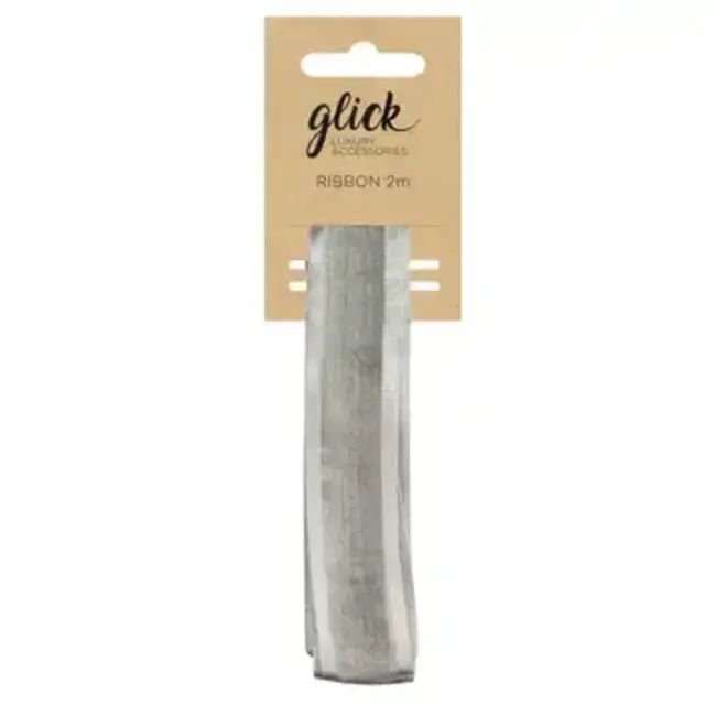 Ribbon Satin Edge Silver