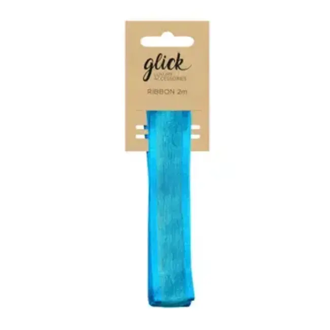 Ribbon Satin Edge Turquoise
