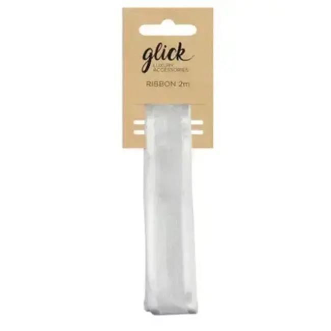 Ribbon Satin Edge White