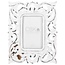 Distressed White Carved Scroll 4x6 Frame (more designs)