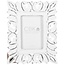 Distressed White Carved Scroll 4x6 Frame (more designs)