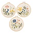 Embroidered Floral Wall Decor (more designs)