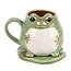 Frog Shaped Mug and Lily Pad Saucer