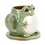 Quanta Distribution Inc Frog Shaped Mug and Lily Pad Saucer