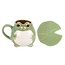 Quanta Distribution Inc Frog Shaped Mug and Lily Pad Saucer