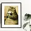 Wolf Shop Art Print - Frappe Cat Renaissance Fancy Cat