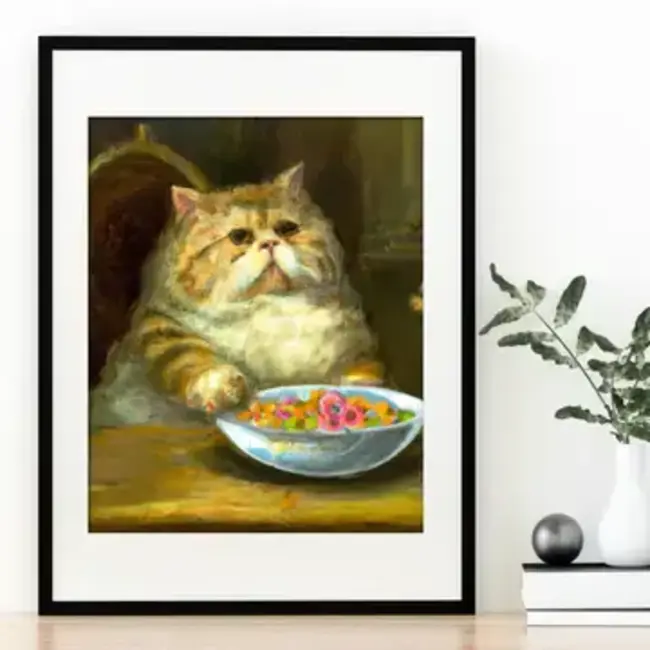 Wolf Shop Art Print - Fruit Loops Renaissance Fancy Cat