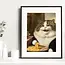 Wolf Shop Art Print - Mac & Cheese Kitty Renaissance Fancy Cat Portrait