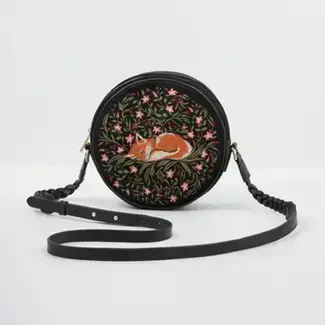 Fable England Sleepy Fox Circle Purse