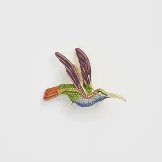 Fable England Hummingbird Brooch