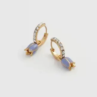 Fable England Bluebell Charm Huggie Earrings