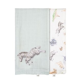 WRENDALE Muslin Blanket Gift Set - Little Savannah