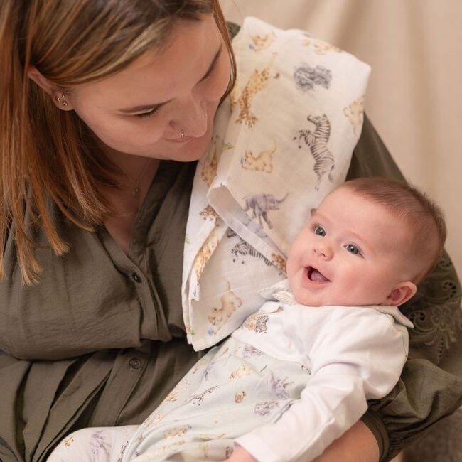 Wrendale Muslin Blanket Gift Set - Little Savannah