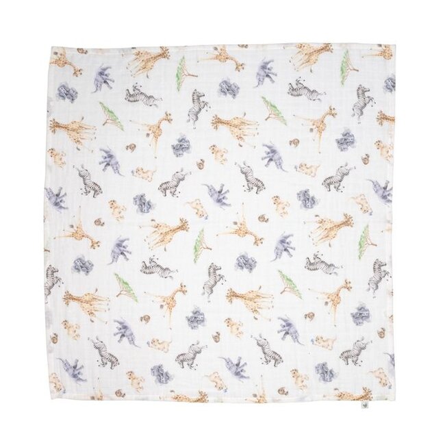 Wrendale Muslin Blanket Gift Set - Little Savannah