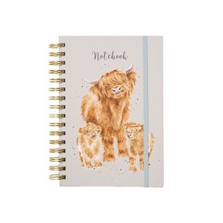 WRENDALE A5 Highland Cow Spiral Bound Journal