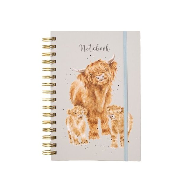 WRENDALE A5 Highland Cow Spiral Bound Journal
