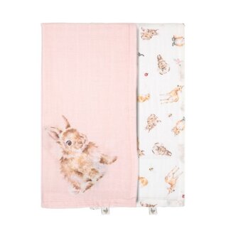 WRENDALE Woodland Animal Muslin Blanket Gift Set - Little Forest