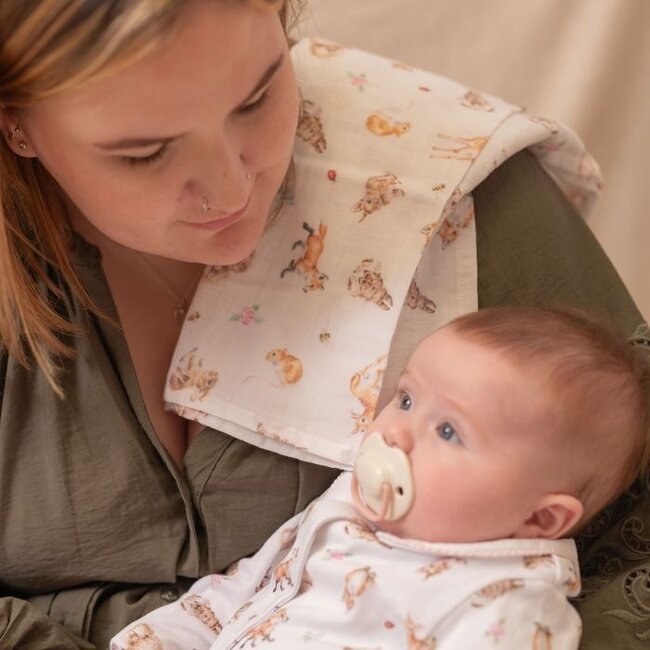 Wrendale Woodland Animal Muslin Blanket Gift Set - Little Forest