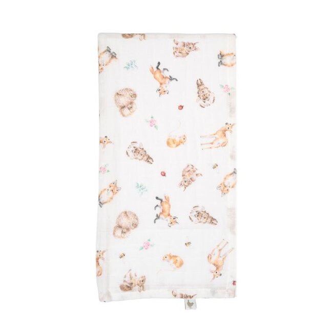 Wrendale Woodland Animal Muslin Blanket Gift Set - Little Forest