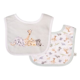 WRENDALE African Animal Bib Gift Set - Little Savannah