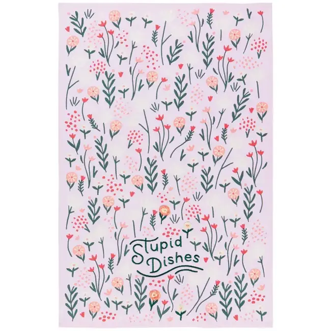 Stupid Dishes Dishtowel