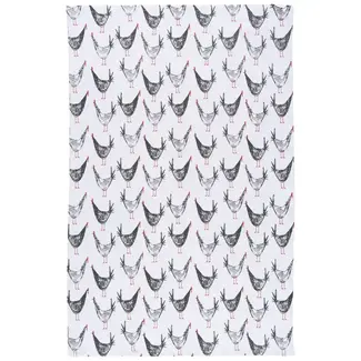 Chicken Scratch Cotton Dishtowel