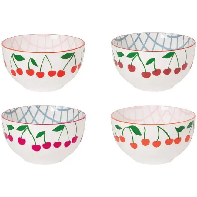 Very Cherry Bowls Set of 4 Assorted