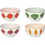 Funny Food Bowls Set of 4 Assorted