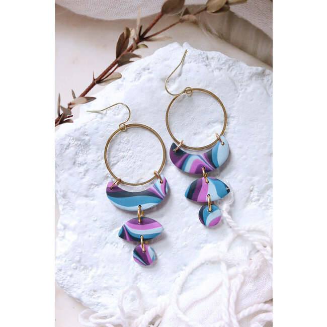 Petal & Posy Moon Cycle Earrings in Mood