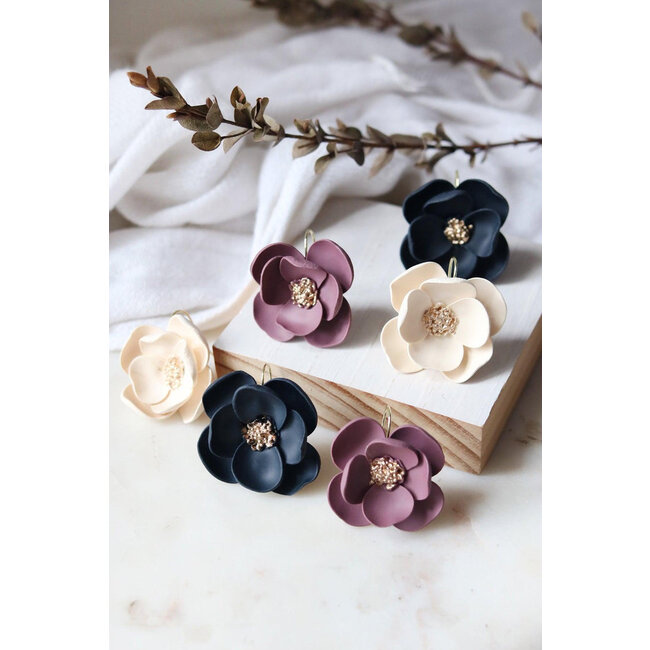 Petal & Posy Eventide Bloom Earrings in Beet