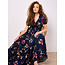 Apricot Watercolour Floral Maxi Dress