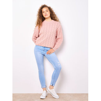 Apricot Cotton Blend Cable Knit Jumper (more colours)