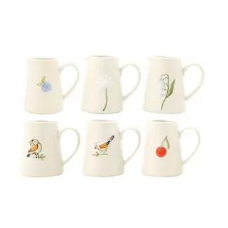 Hand Painted Creamer with Nature
