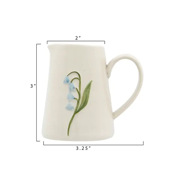 Hand Painted Creamer with Nature