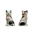 Hand Painted Stoneware Vintage Reproduction Cat Vase