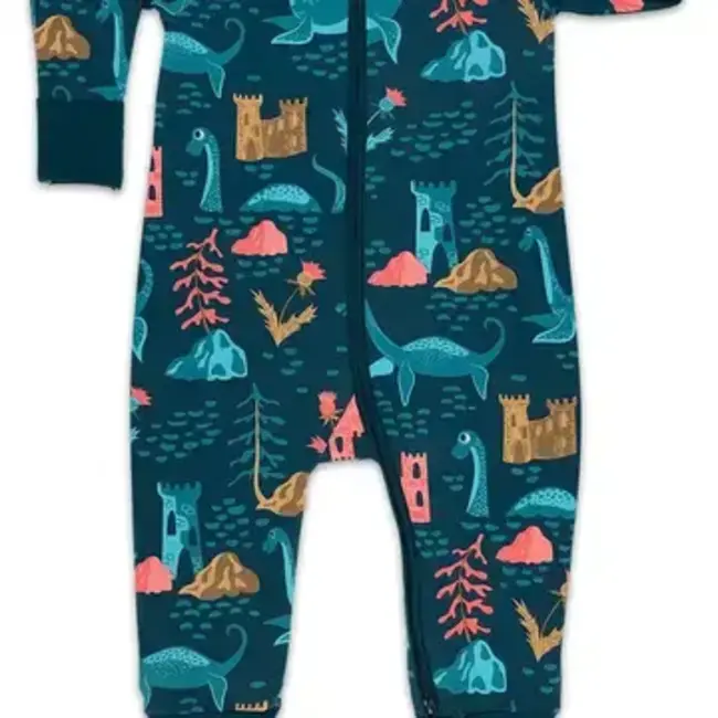 Sea Creature, Blue Baby Pajamas