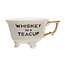 Stoneware Footed Teacup with Saying