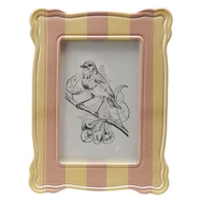 Resin Striped Photo Frame - 4" x 6" Photo