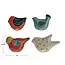 Hand Painted Stoneware Bird Shaped Dish