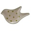 Hand Painted Stoneware Bird Shaped Dish