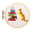 Mini Cross Stitch Kit Cat With Books