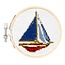 Mini Cross Stitch Kit Sailboat